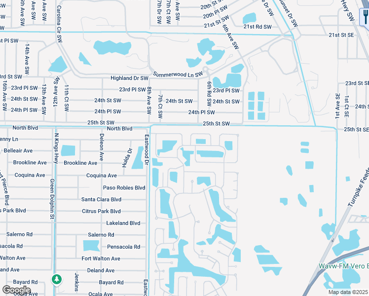 map of restaurants, bars, coffee shops, grocery stores, and more near 3 Villa Del Norte in Fort Pierce