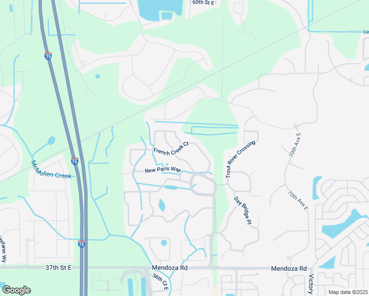 map of restaurants, bars, coffee shops, grocery stores, and more near 6115 French Creek Court in Ellenton