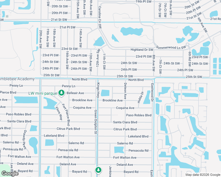 map of restaurants, bars, coffee shops, grocery stores, and more near 7005 Penny Lane in Fort Pierce