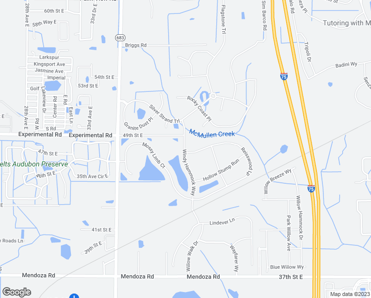 map of restaurants, bars, coffee shops, grocery stores, and more near 4816 Windy Hammock Way in Palmetto