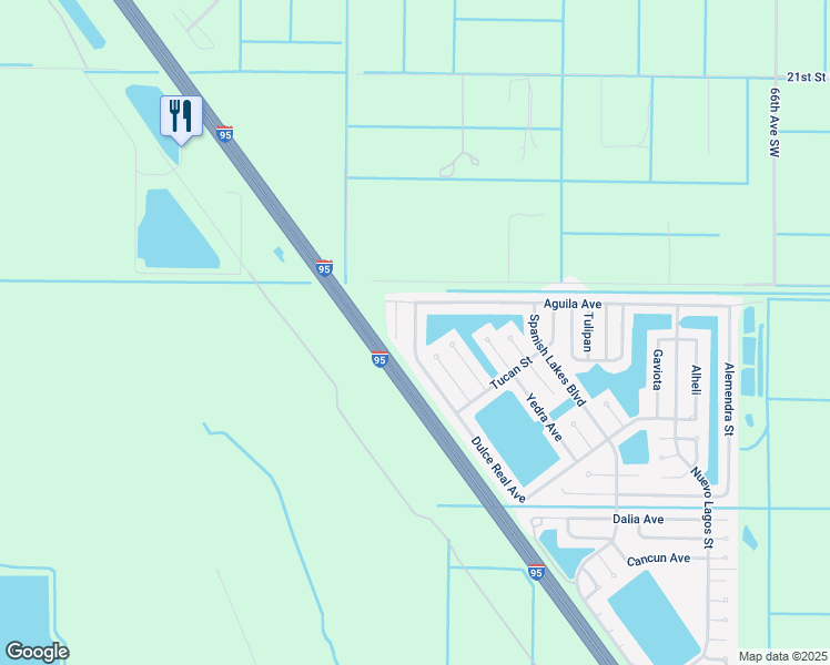 map of restaurants, bars, coffee shops, grocery stores, and more near 6775 Dulce Real Avenue in Fort Pierce