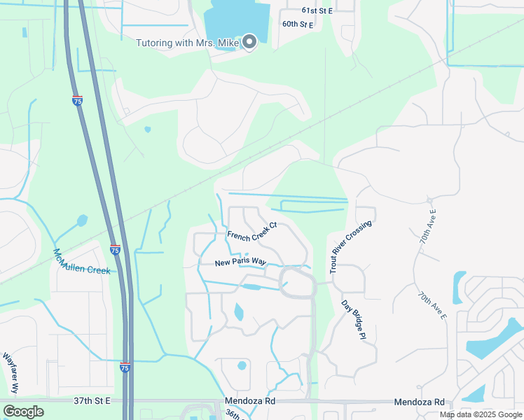 map of restaurants, bars, coffee shops, grocery stores, and more near 5989 Willows Bridge Loop in Ellenton