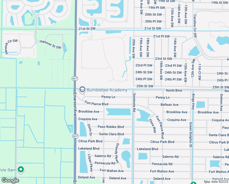 map of restaurants, bars, coffee shops, grocery stores, and more near 8305 North Boulevard in Fort Pierce