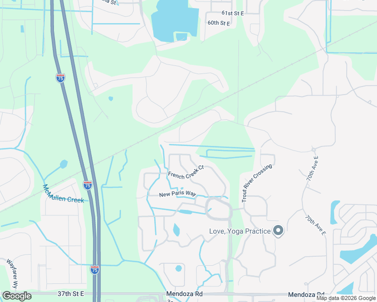 map of restaurants, bars, coffee shops, grocery stores, and more near 6019 49th Court East in Ellenton