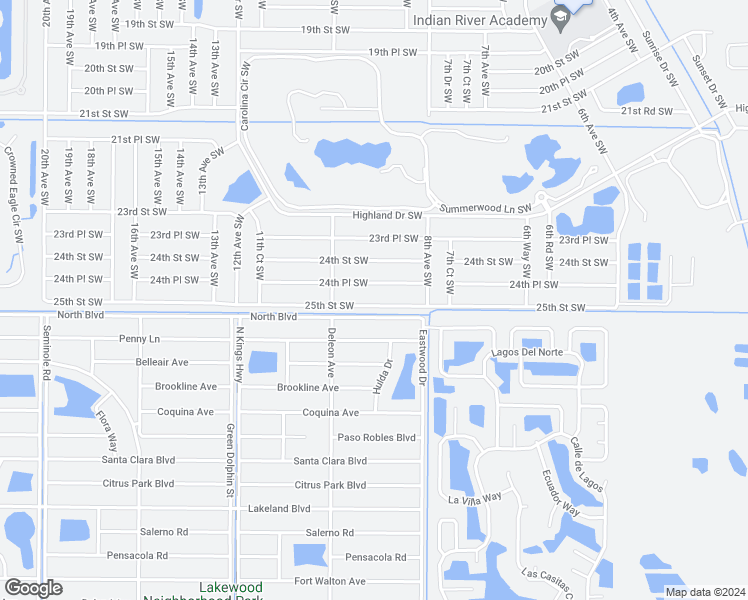 map of restaurants, bars, coffee shops, grocery stores, and more near 900 25th Street Southwest in Vero Beach