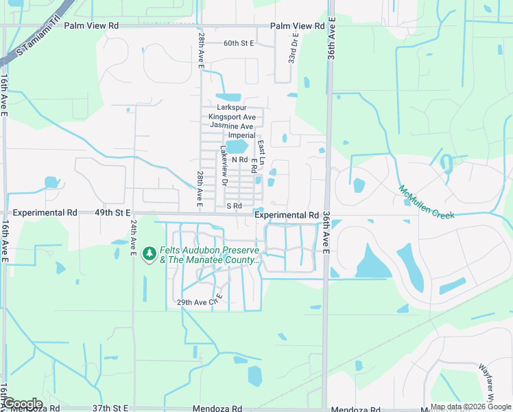 map of restaurants, bars, coffee shops, grocery stores, and more near 41 South Road in Palmetto