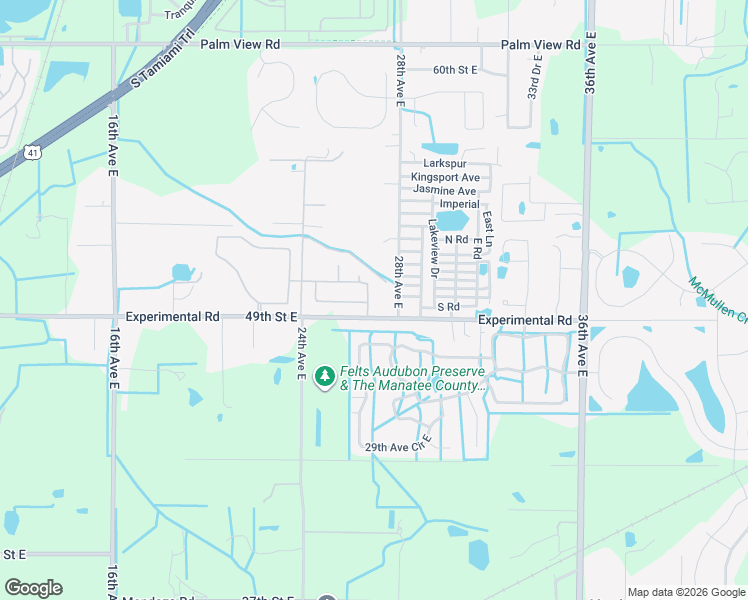 map of restaurants, bars, coffee shops, grocery stores, and more near 5002 26th Avenue Drive East in Palmetto