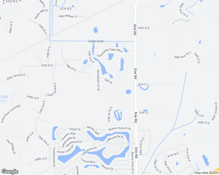 map of restaurants, bars, coffee shops, grocery stores, and more near 5008 Leon Drive in Palmetto