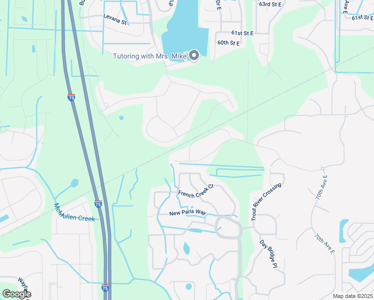 map of restaurants, bars, coffee shops, grocery stores, and more near 4917 60th Avenue Circle East in Ellenton