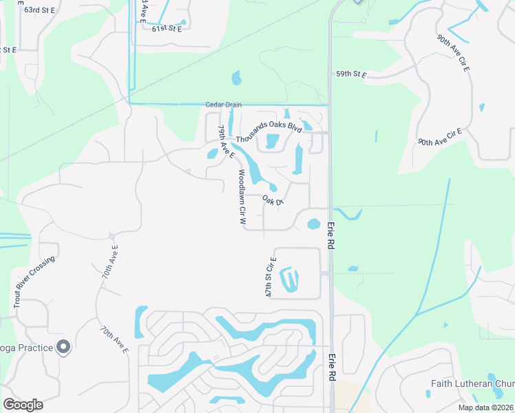 map of restaurants, bars, coffee shops, grocery stores, and more near 5011 Leon Drive in Palmetto