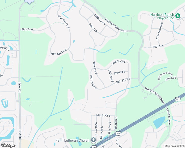 map of restaurants, bars, coffee shops, grocery stores, and more near 5209 98th Avenue East in Parrish