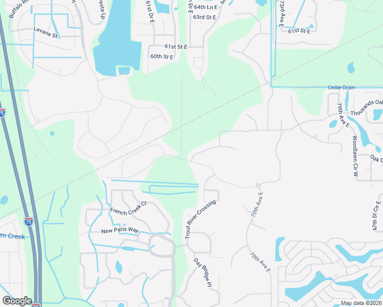 map of restaurants, bars, coffee shops, grocery stores, and more near 6407 49th Court East in Ellenton