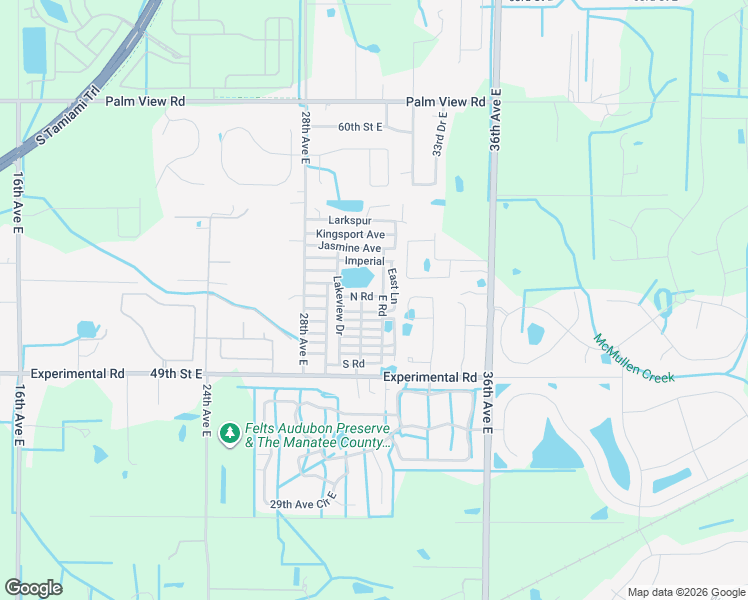 map of restaurants, bars, coffee shops, grocery stores, and more near 38 North Road in Palmetto
