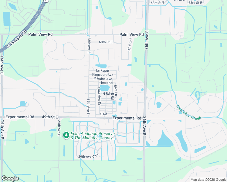 map of restaurants, bars, coffee shops, grocery stores, and more near 38 North Road in Palmetto