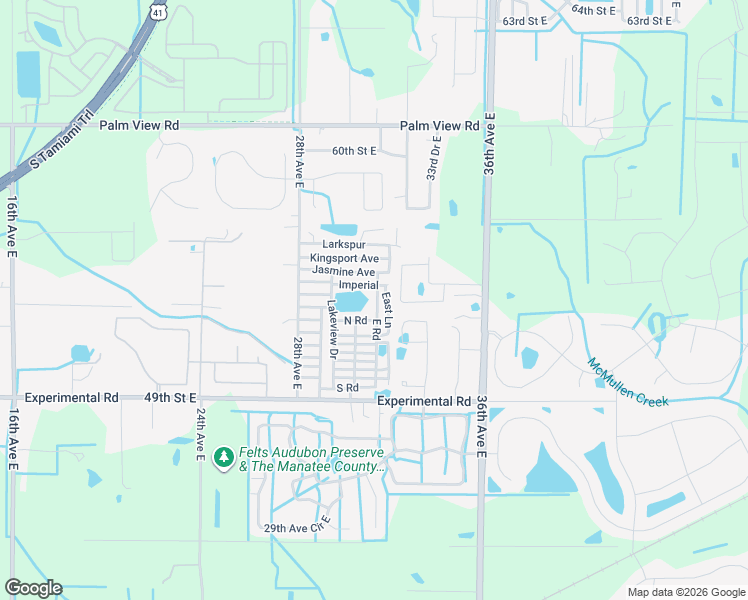 map of restaurants, bars, coffee shops, grocery stores, and more near 38 North Road in Palmetto