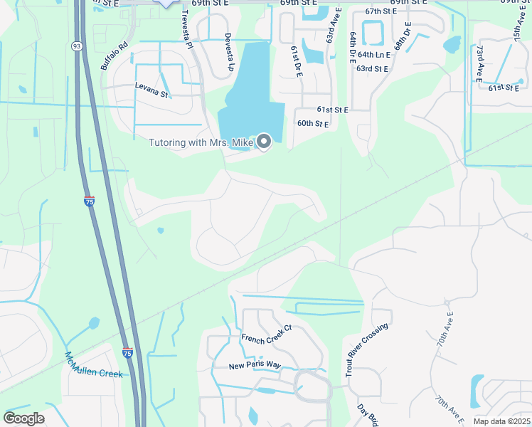 map of restaurants, bars, coffee shops, grocery stores, and more near 5819 Mezzana Run in Palmetto