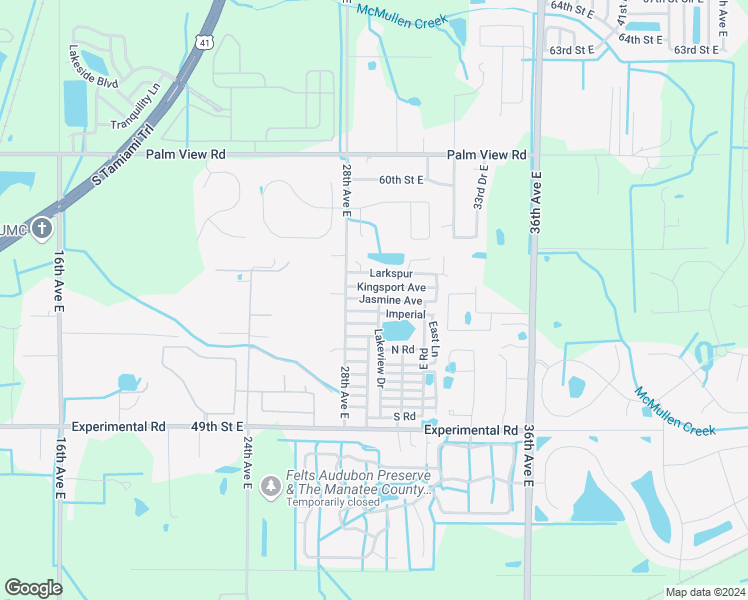 map of restaurants, bars, coffee shops, grocery stores, and more near 15 Jasmine Avenue in Palmetto