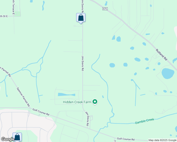 map of restaurants, bars, coffee shops, grocery stores, and more near 5540 Jim Davis Road in Parrish