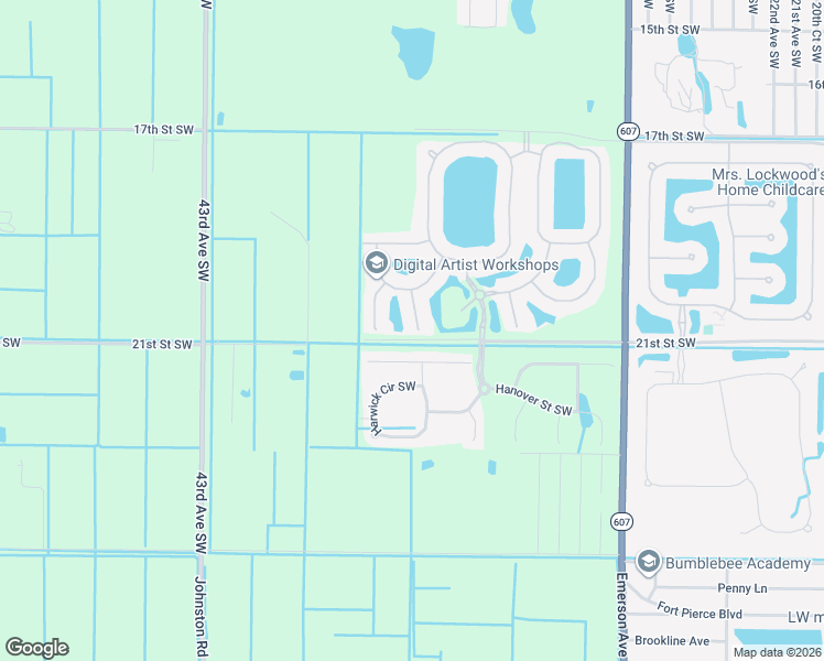 map of restaurants, bars, coffee shops, grocery stores, and more near 2065 Albany Terrace Southwest in Vero Beach