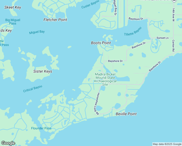 map of restaurants, bars, coffee shops, grocery stores, and more near 60 Mound Place in Terra Ceia