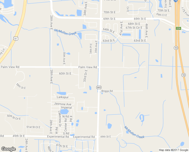 map of restaurants, bars, coffee shops, grocery stores, and more near 5911 36th Avenue East in Palmetto