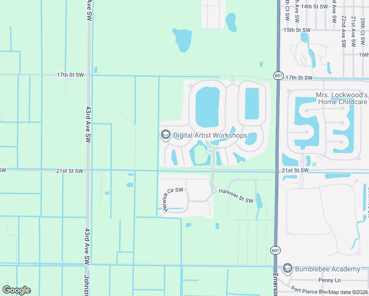 map of restaurants, bars, coffee shops, grocery stores, and more near 2000 Albany Terrace Southwest in Vero Beach