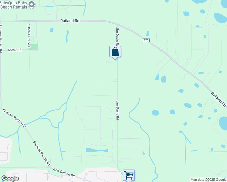 map of restaurants, bars, coffee shops, grocery stores, and more near 5981 Jim Davis Road in Parrish