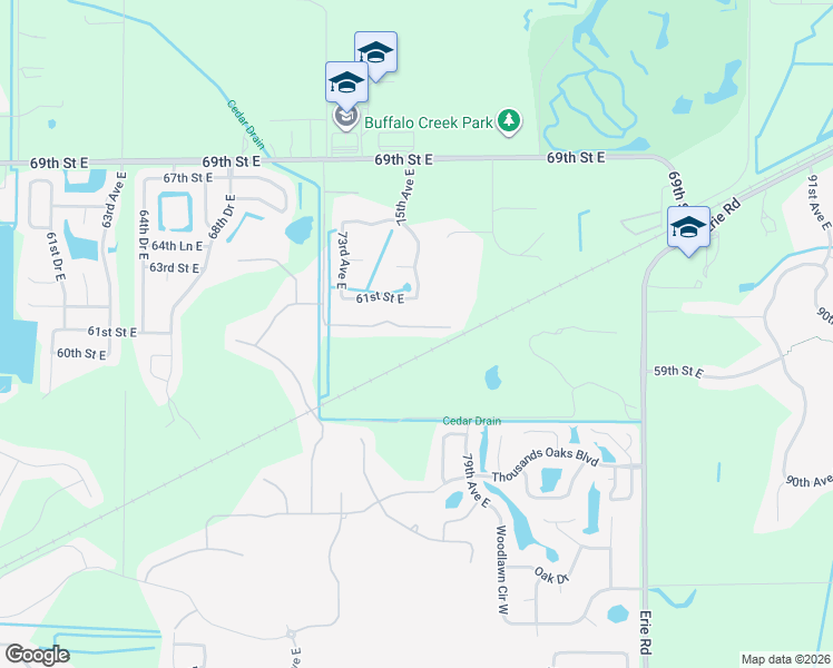 map of restaurants, bars, coffee shops, grocery stores, and more near 7408 Mill Hopper Court in Palmetto