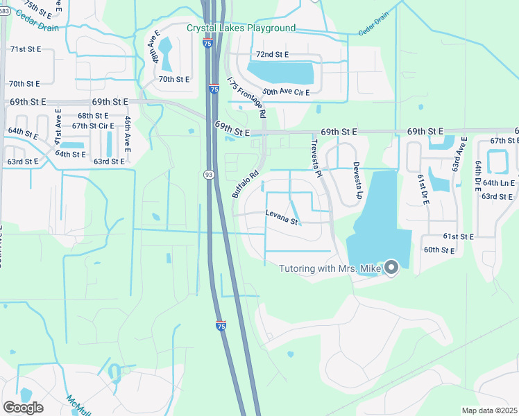 map of restaurants, bars, coffee shops, grocery stores, and more near 6551 Kenava Loop in Palmetto