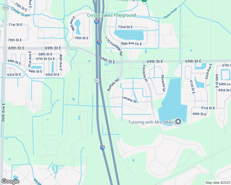 map of restaurants, bars, coffee shops, grocery stores, and more near 6551 Kenava Loop in Palmetto
