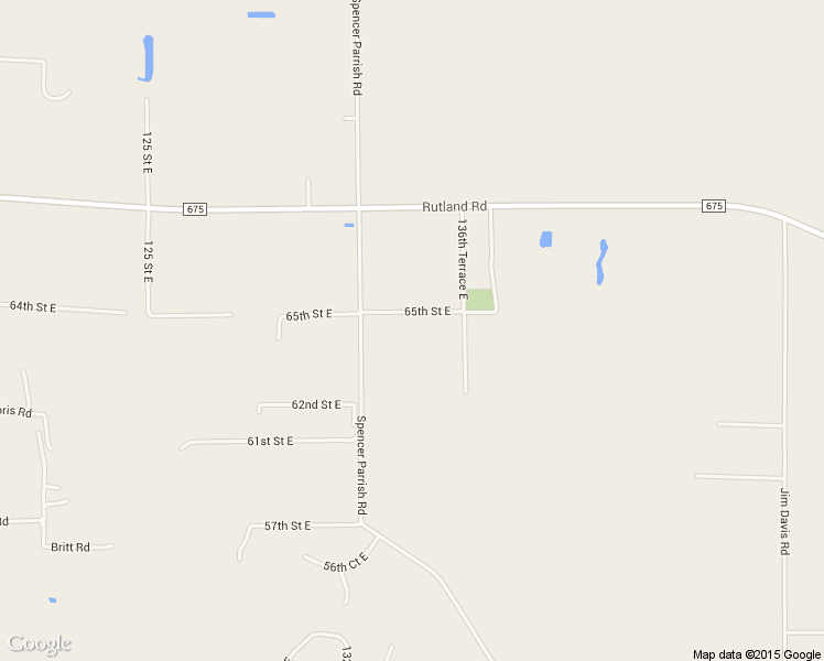 map of restaurants, bars, coffee shops, grocery stores, and more near 13507 65th Street East in Parrish