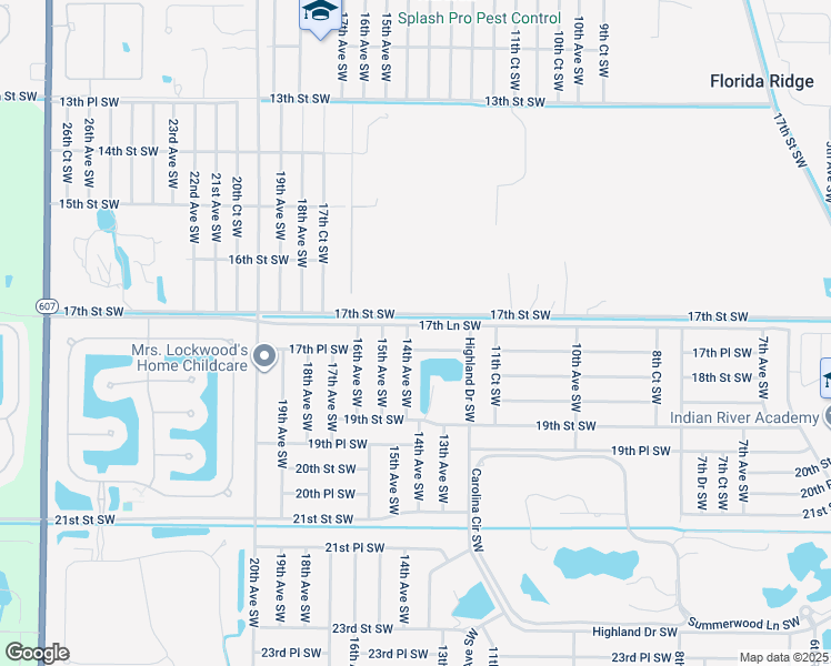 map of restaurants, bars, coffee shops, grocery stores, and more near 1706 14th Avenue Southwest in Vero Beach