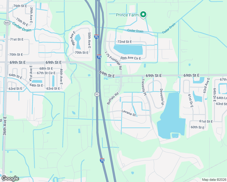 map of restaurants, bars, coffee shops, grocery stores, and more near 6514 Kenava Loop in Palmetto