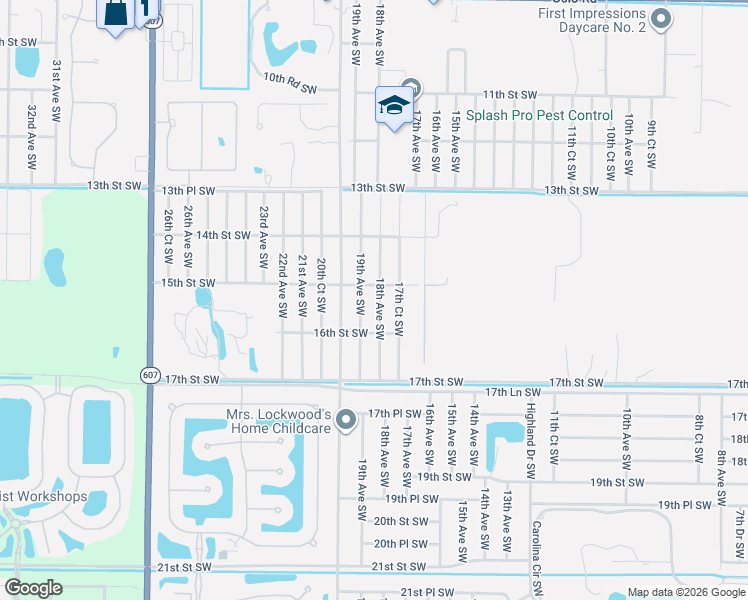 map of restaurants, bars, coffee shops, grocery stores, and more near 1495 18th Avenue Southwest in Vero Beach