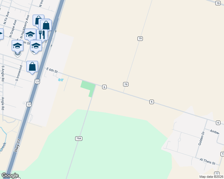 map of restaurants, bars, coffee shops, grocery stores, and more near in Bishop