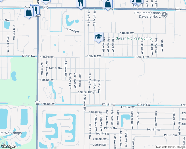 map of restaurants, bars, coffee shops, grocery stores, and more near 1411 18th Avenue Southwest in Vero Beach
