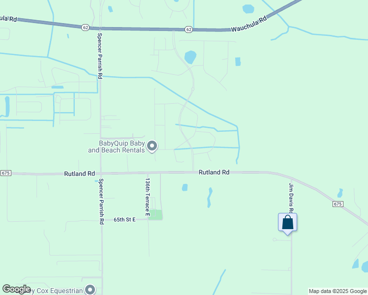 map of restaurants, bars, coffee shops, grocery stores, and more near 13970 County Road 675 in Parrish