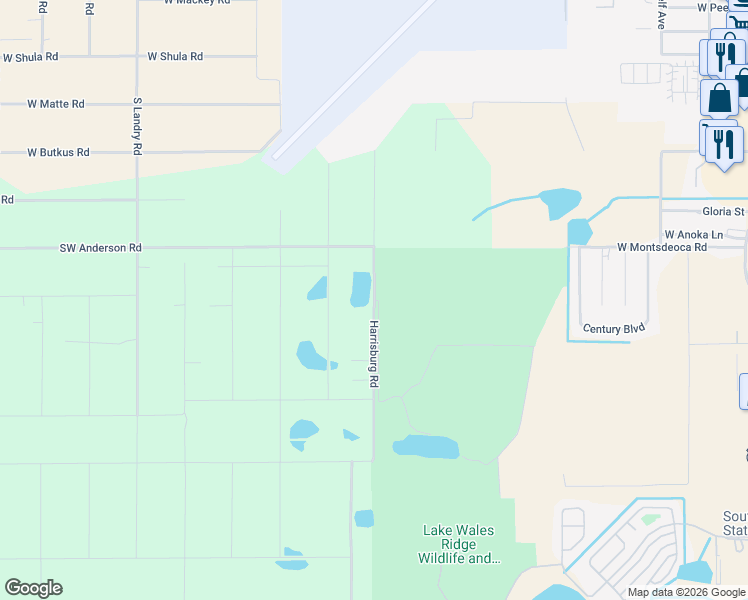 map of restaurants, bars, coffee shops, grocery stores, and more near Char Road in Avon Park