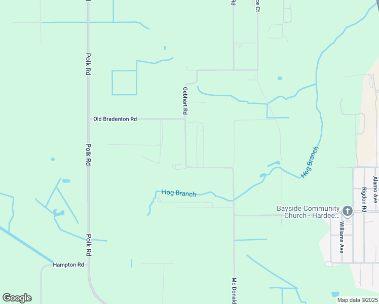 map of restaurants, bars, coffee shops, grocery stores, and more near 2371 Osprey Lane in Wauchula