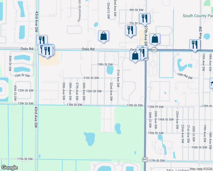 map of restaurants, bars, coffee shops, grocery stores, and more near 1175 32nd Avenue Southwest in Vero Beach