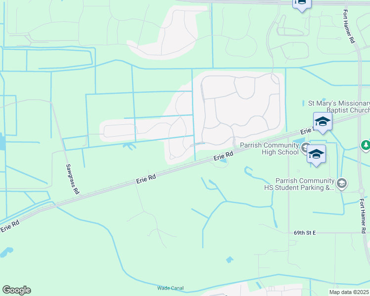 map of restaurants, bars, coffee shops, grocery stores, and more near 5813 111th Terrace East in Parrish