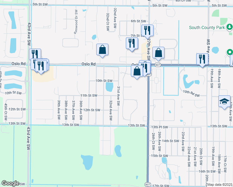 map of restaurants, bars, coffee shops, grocery stores, and more near 3108 11th Street Southwest in Vero Beach