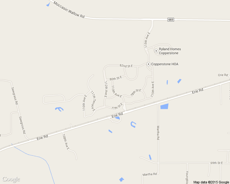 map of restaurants, bars, coffee shops, grocery stores, and more near 7818 113th Avenue East in Parrish