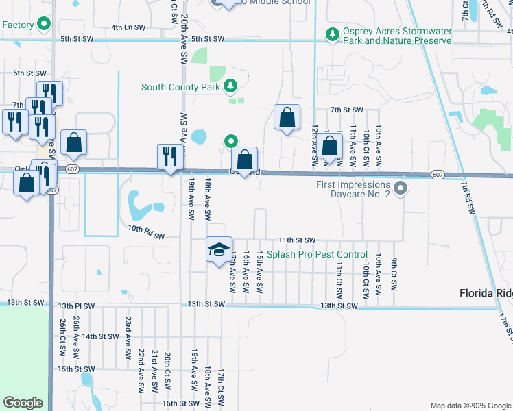 map of restaurants, bars, coffee shops, grocery stores, and more near 1549 15th Circle Southwest in Vero Beach