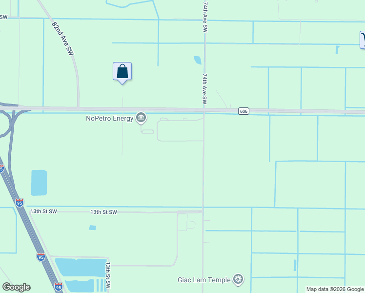 map of restaurants, bars, coffee shops, grocery stores, and more near 925 74th Avenue Southwest in Vero Beach