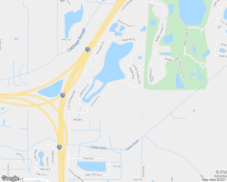 map of restaurants, bars, coffee shops, grocery stores, and more near 5535 Lansdowne Way in Palmetto