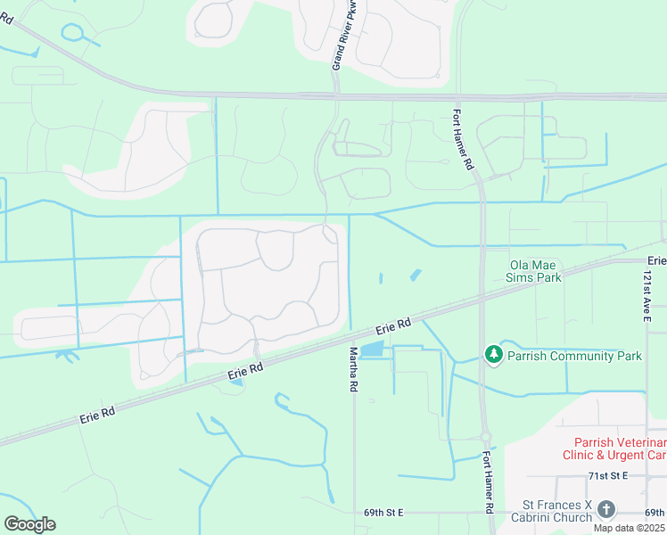 map of restaurants, bars, coffee shops, grocery stores, and more near 8013 115th Avenue East in Parrish