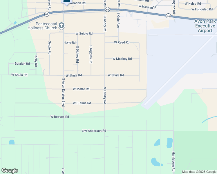 map of restaurants, bars, coffee shops, grocery stores, and more near 2340 West Matte Road in Avon Park