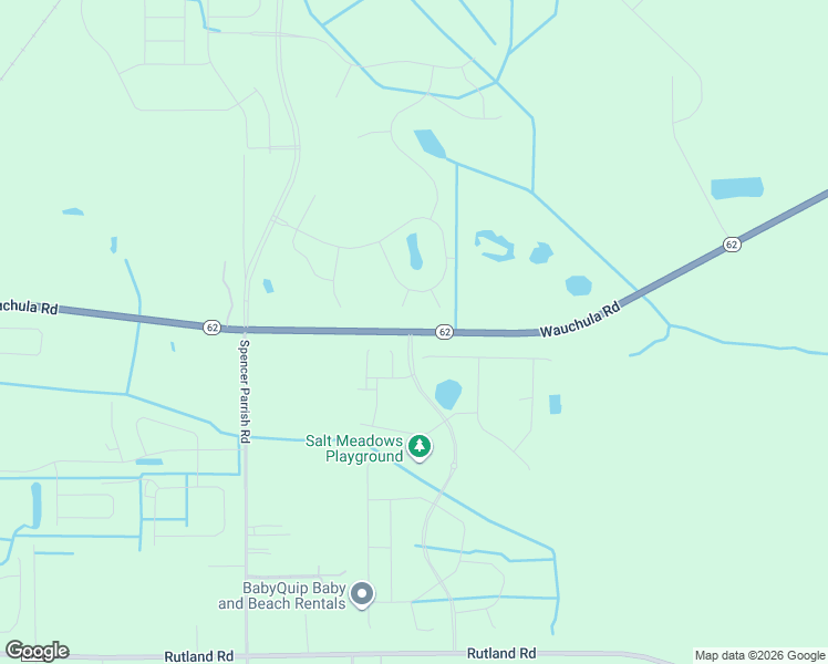 map of restaurants, bars, coffee shops, grocery stores, and more near 13588 Wauchula Road in Parrish