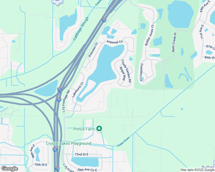 map of restaurants, bars, coffee shops, grocery stores, and more near 5535 Lansdowne Way in Palmetto